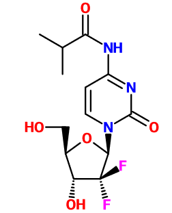 (图片) MC085034 Cytidine, 2'-deoxy-2',2'-difluoro-N-(2-Me-1-oxopropyl)-